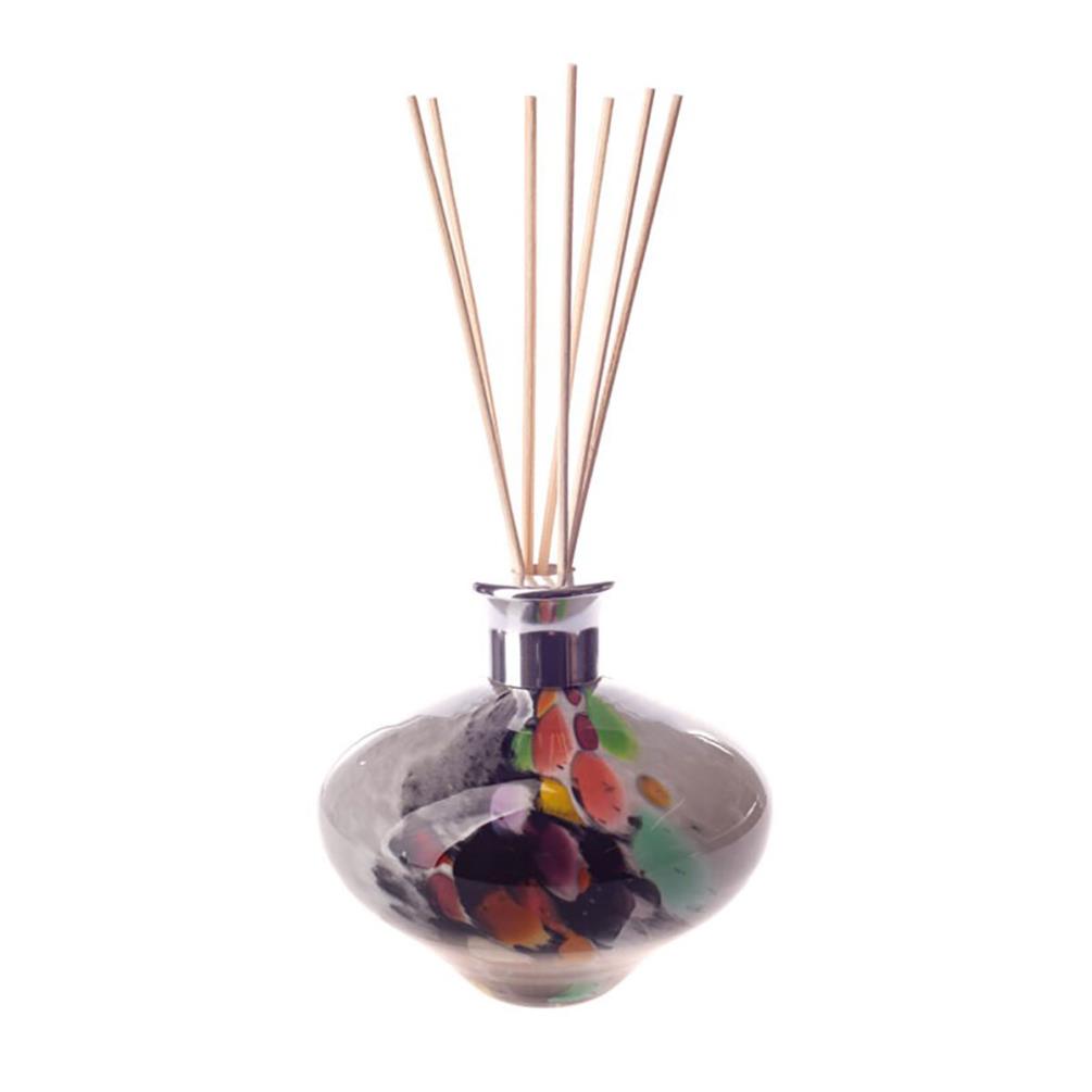 Amelia Art Glass Grey Inferno Oval Reed Diffuser £17.99